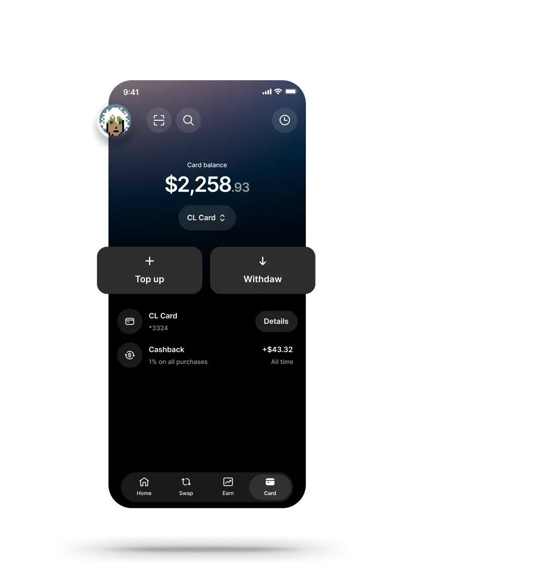 Ledger Wallet daily crypto spending interface
